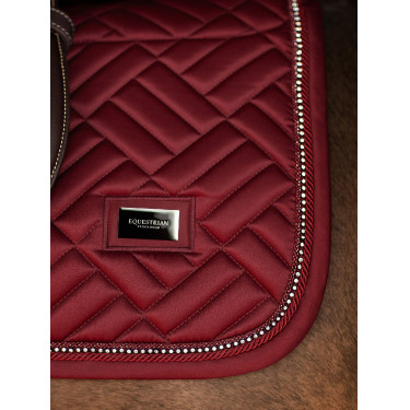 Equestrian Stockholm springzadelpad imitatiebont Crystal Bordeaux