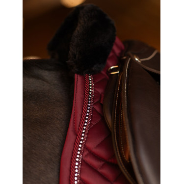 Equestrian Stockholm springzadelpad imitatiebont Crystal Bordeaux