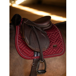 Equestrian Stockholm springzadelpad imitatiebont Crystal Bordeaux