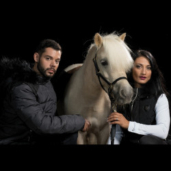 Herrenparka QUEBEC Flags & Cup Gemêleerd grijs / zwart