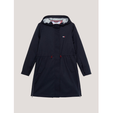 Lange waterdichte Tommy Hilfiger Equestrian Washington mantel Woestijnlucht Blauw