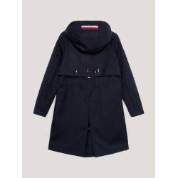 Lange waterdichte Tommy Hilfiger Equestrian Washington mantel Woestijnlucht Blauw