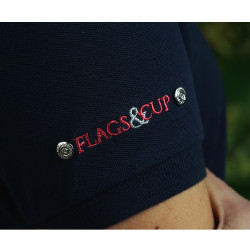 Damespolo COATA Flags & Cup Marineblauw Damespolo COATA Flags & Cup Marineblauw