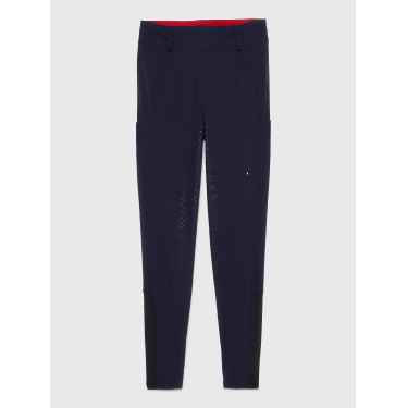 Tommy Hilfiger Equestrian Hudson Hybride full grip damesrijbroek Woestijnlucht Blauw Tommy Hilfiger Equestrian Hudson Hybride full grip damesrijbroek Woestijnlucht Blauw