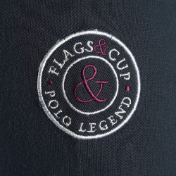 Damespolo TIJUANA Flags & Cup Marineblauw