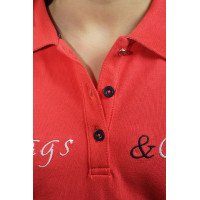 Kinderpolo HEREDIA Flags & Cup Koraal Rood