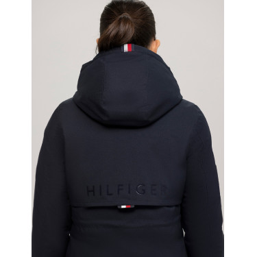 Lange parka Tommy Hilfiger Equestrian Oregon dames Woestijnlucht Blauw Lange parka Tommy Hilfiger Equestrian Oregon dames Woestijnlucht Blauw