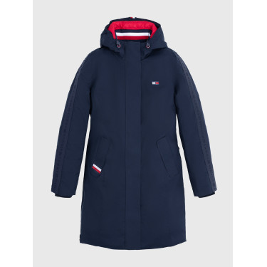 Lange parka Tommy Hilfiger Equestrian Oregon dames Woestijnlucht Blauw Lange parka Tommy Hilfiger Equestrian Oregon dames Woestijnlucht Blauw
