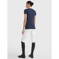 Tommy Hilfiger Equestrian wedstrijdpolo met korte mouwen voor dames Optisch wit Tommy Hilfiger Equestrian wedstrijdpolo met korte mouwen voor dames Optisch wit
