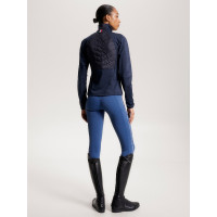 Hybride thermische damesjas Tommy Hilfiger Equestrian Woestijnlucht Blauw Hybride thermische damesjas Tommy Hilfiger Equestrian Woestijnlucht Blauw