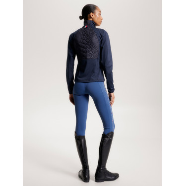 Hybride thermische damesjas Tommy Hilfiger Equestrian Woestijnlucht Blauw Hybride thermische damesjas Tommy Hilfiger Equestrian Woestijnlucht Blauw