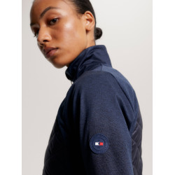 Hybride thermische damesjas Tommy Hilfiger Equestrian Woestijnlucht Blauw Hybride thermische damesjas Tommy Hilfiger Equestrian Woestijnlucht Blauw