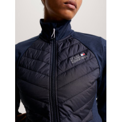 Hybride thermische damesjas Tommy Hilfiger Equestrian Woestijnlucht Blauw Hybride thermische damesjas Tommy Hilfiger Equestrian Woestijnlucht Blauw