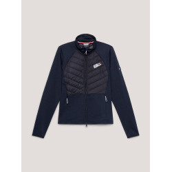 Hybride thermische damesjas Tommy Hilfiger Equestrian Woestijnlucht Blauw Hybride thermische damesjas Tommy Hilfiger Equestrian Woestijnlucht Blauw