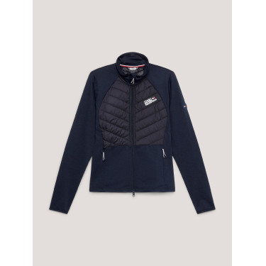 Hybride thermische damesjas Tommy Hilfiger Equestrian Woestijnlucht Blauw Hybride thermische damesjas Tommy Hilfiger Equestrian Woestijnlucht Blauw