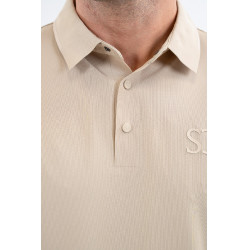 Polo SG x Harcour Nino homme Linnen Beige Polo SG x Harcour Nino homme Linnen Beige