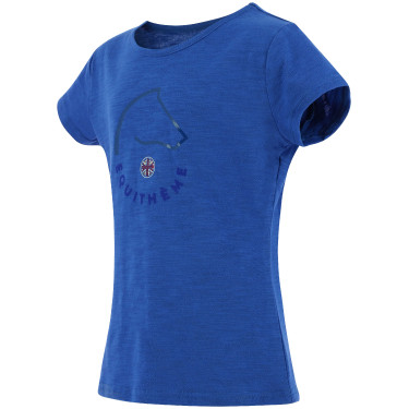Kinder T-shirt EQUITHÈME ‘Claire’ Blauw Monaco