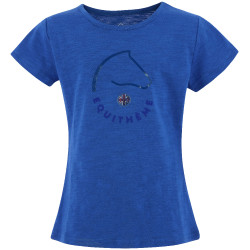 Kinder T-shirt EQUITHÈME ‘Claire’ Blauw Monaco