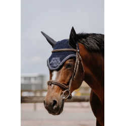 Vliegennetje Equithème Brocart Marine Marineblauw
