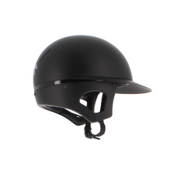 Pénélope matte helm met lange klep Mat zwart