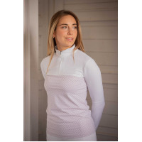 Polo PENELOPE - Debbie Wit / roze