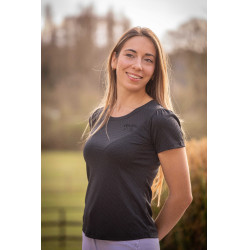 T-shirt Pénélope Techty korte mouwen Grijs