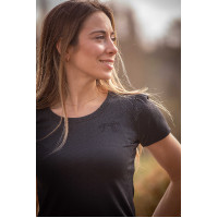 T-shirt Pénélope Techty korte mouwen Grijs