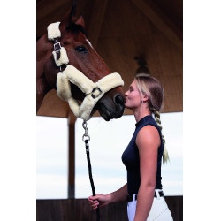 Halster Equithème Teddy Choco / ecru Bruin