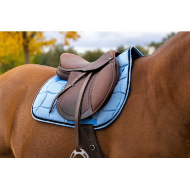 Zadeldek Equithème Satin Blauw denim