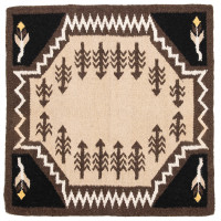 Navajo tapijt Westride by Franck Perret Sioux Bruin / beige