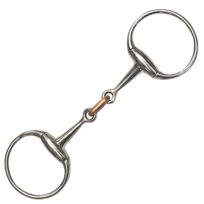 Filet olive Double Brisure Privilege Equitation Inox / olive cuivre