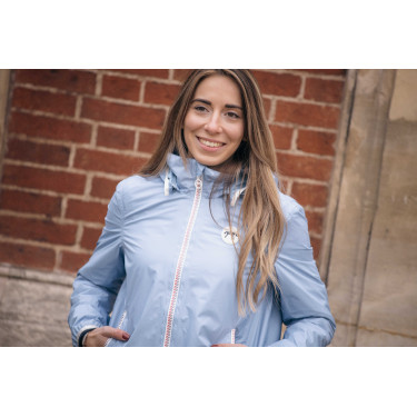 Regenjas Pénélope RainShort Artic Blauw