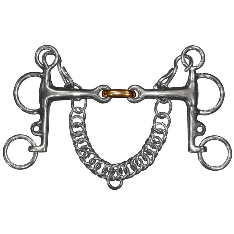 Pelham dubbele breuk korte takken Privilege Equitation