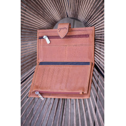 Portefeuille Pénélope Bertille Cognac Bruin