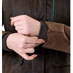 Gewaxte jas Horseware 40 jaar dames Bay heritage / groen rambo