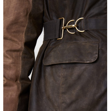 Gewaxte jas Horseware 40 jaar dames Bay heritage / groen rambo