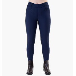 Legging Easefit Hybid Horseware kniegreep dames Marine Marineblauw