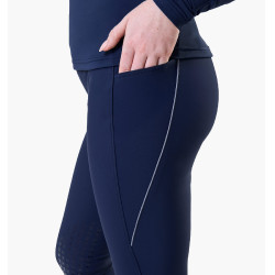 Legging Easefit Hybid Horseware kniegreep dames Marine Marineblauw