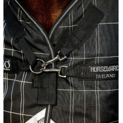 Horseware Rhino Turnout-deken bundel liner 0 g en 200 g Zwarte ruit / zwart & wit