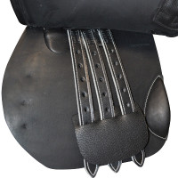 Zadel Springen gevoerd Saumur Privilege Equitation Zwart Zadel Springen gevoerd Saumur Privilege Equitation Zwart
