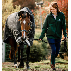 Horseware Rhino Turnout-deken bundel liner 0 g en 200 g Zwarte ruit / zwart & wit