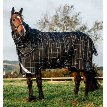 Horseware Rhino Turnout-deken bundel liner 0 g en 200 g Zwarte ruit / zwart & wit Motieven Horseware Rhino Turnout-deken bundel liner 0 g en 200 g Zwarte ruit / zwart & wit Motieven