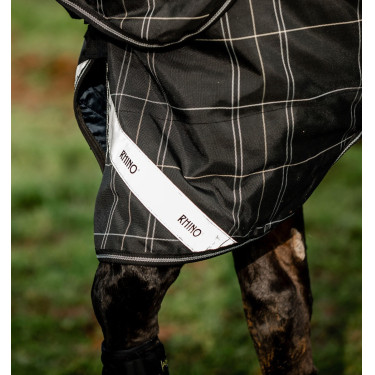 Horseware Rhino Turnout-deken bundel liner 0 g en 200 g Zwarte ruit / zwart & wit Motieven Horseware Rhino Turnout-deken bundel liner 0 g en 200 g Zwarte ruit / zwart & wit Motieven