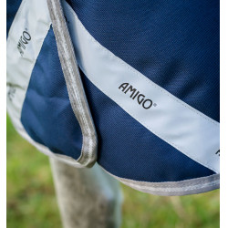 Deken Horseware Amigo 1200D FieldSafe Plus Turnout 0g Marine / titaangrijs / zilver Marineblauw