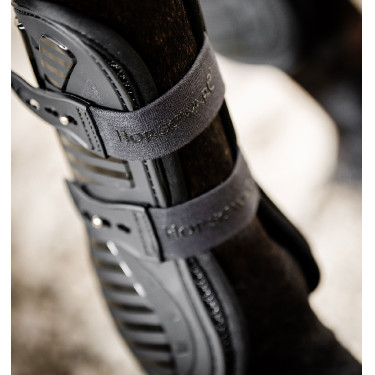 Horseware® Pro Bamboo peesbeschermers Zwart / zwart