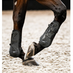 Horseware® Pro Bamboo peesbeschermers Zwart / zwart