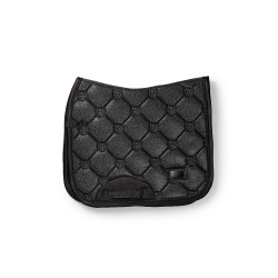 Dressuurzadeldek Equestrian Stockholm Helemaal zwart glanzend Dressuurzadeldek Equestrian Stockholm Helemaal zwart glanzend