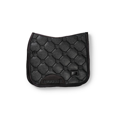 Dressuurzadeldek Equestrian Stockholm Helemaal zwart glanzend Dressuurzadeldek Equestrian Stockholm Helemaal zwart glanzend