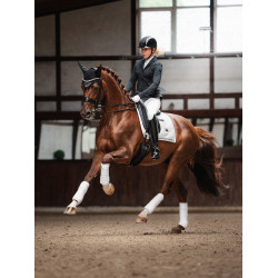 Dressuurzadeldek Equestrian Stockholm Stralend wit
