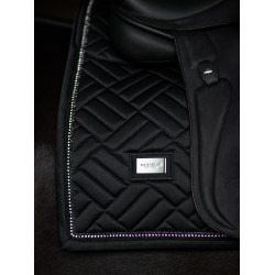 Dressuurdekje Equestrian Stockholm imitatie schapenvacht Crystal Zwart